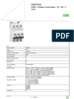 Product Datasheet: iC60H - Miniature Circuit Breaker - 3P - 32A - C Curve
