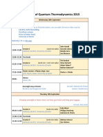 Frontiers of Quantum Thermodynamics 2019: Arrivals