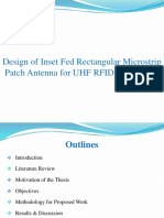 Design of Inset Fed Rectangular Microstrip Patch Antenna For UHF RFID Application