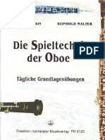 Die Spieltechnik Oboe