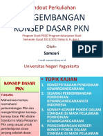 Handouts Pengembangan Konsep Dasar PKN - PGSD S1 PDF