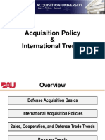 Acquisition Policy & International Trends Overview