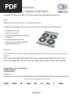 Fan Repair Service For Alcatel-Lucent / Nokia 1678 MCC