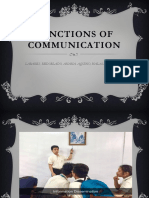 Functions of Communication: Labares, Redoblado, Anana, Aquino, Halasan, Mendez