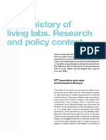 Short History of Living Labs- Research and Policy Context