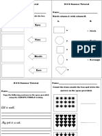 H&K Summer Tutorial Matching Activity