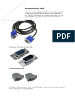 Cara menyambung kabel VGA