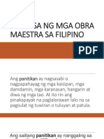 Pagbasa NG Mga Obra Maestra Sa Filipino