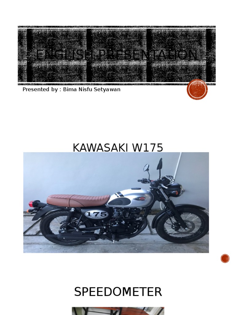 Kawasaki W175 Speedometer Overview | PDF
