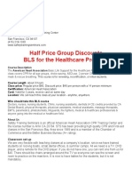 Half Price Group Discounts BLS For The Healthcare Provider