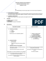 Detailed Lesson Plan in Science VI-Nervous System