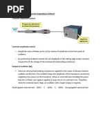 Ultrasonic Cutter Mechanism (Regarding Oscillator) Constant Amplitude Control