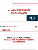 4 Penjaminan Kualiti - Penyelarasan