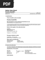 SDS of Formic Acid