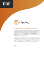 Temas Que Mais Caem Cacd