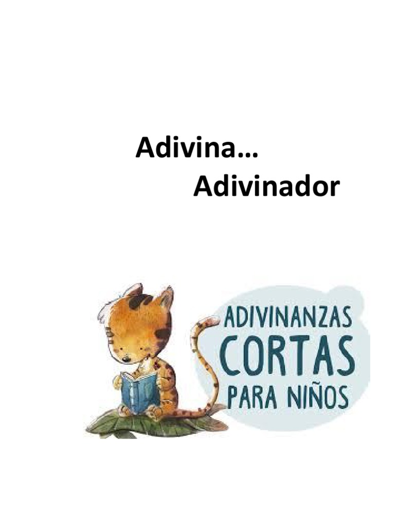 Adivinanzas Cortas para Niños | PDF | Ocio