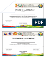 Certificate of Participation