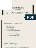 Recitation 1: G++ Features, Better Makefiles