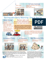 Earthquake Early Warning Dos & Donts