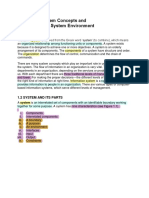 Chapter 1 (System Concepts and The Information System Environment)