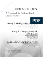Research Methods: A Framework For Evidence-Based Clinical Practice