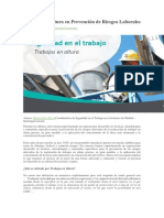 Trabajos en Altura en Prevención de Riesgos Laborales