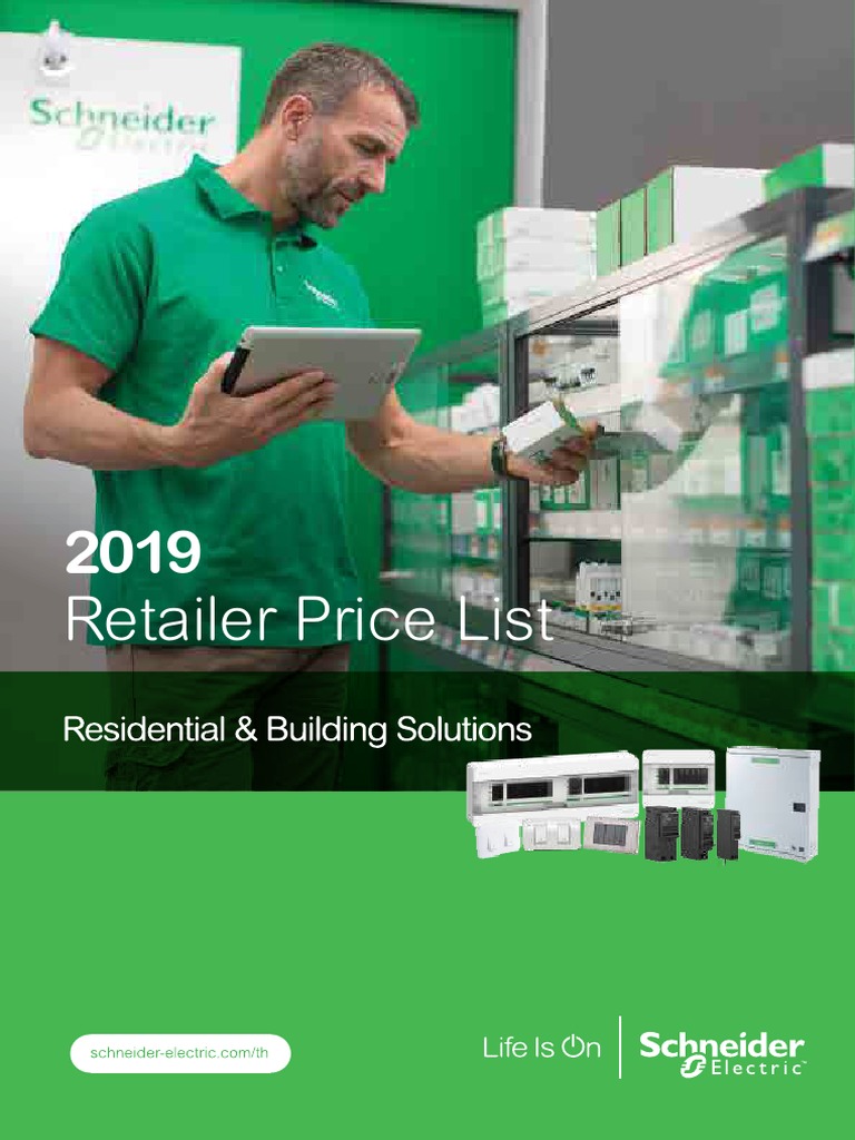 Schneider Price List 2019 Residential & Building Products PDF