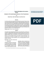 Análisis Del Comportamiento Hidrológico de La Cuenca Tarazá