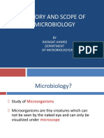 History and Branches of Microbiology