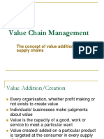 Value Chain Management: Adding Value in Supply Chains