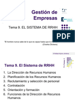 Tema 9. El Sistema de RRHH