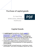 Purchase of Capital Goods