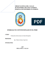 Evaluación del potencial de energías no convencionales en el Perú