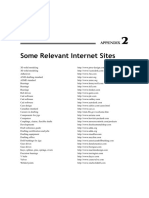 Some Relevant Internet Sites