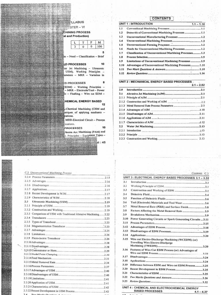 Classification of Modern Machining Processes | PDF | Machining ...