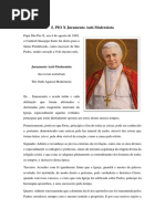 PIO X. Juramento Anti-modernista ''Sacrorum Antistitum''