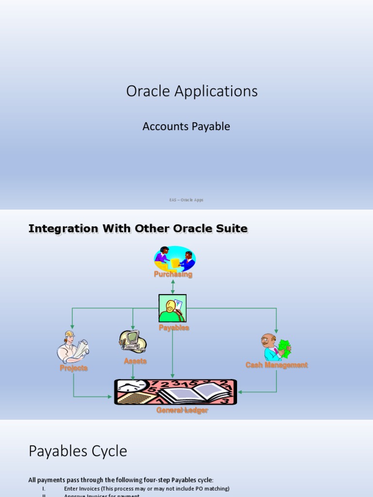 Oracle Applications: Accounts Payable | PDF | Accounts Payable | Debits ...