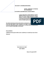 Solicitud de constancia de prácticas pre-profesionales veterinarias