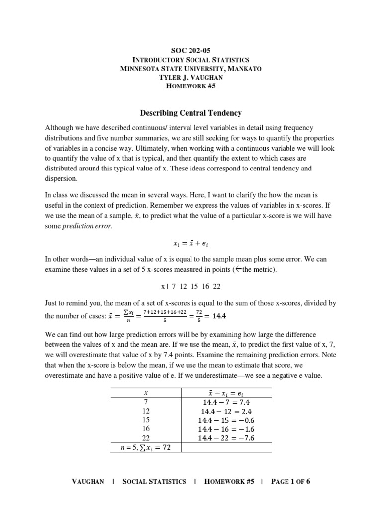 Homework PDF Mean Standard Deviation