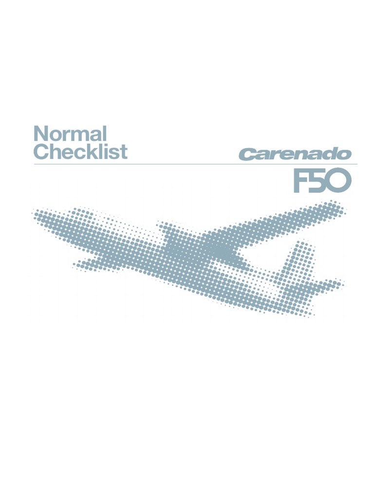 Fokker 50 Carenado Normal Procedures | PDF