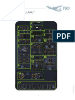 Fokker 50 Carenado Overhead Panel Layout