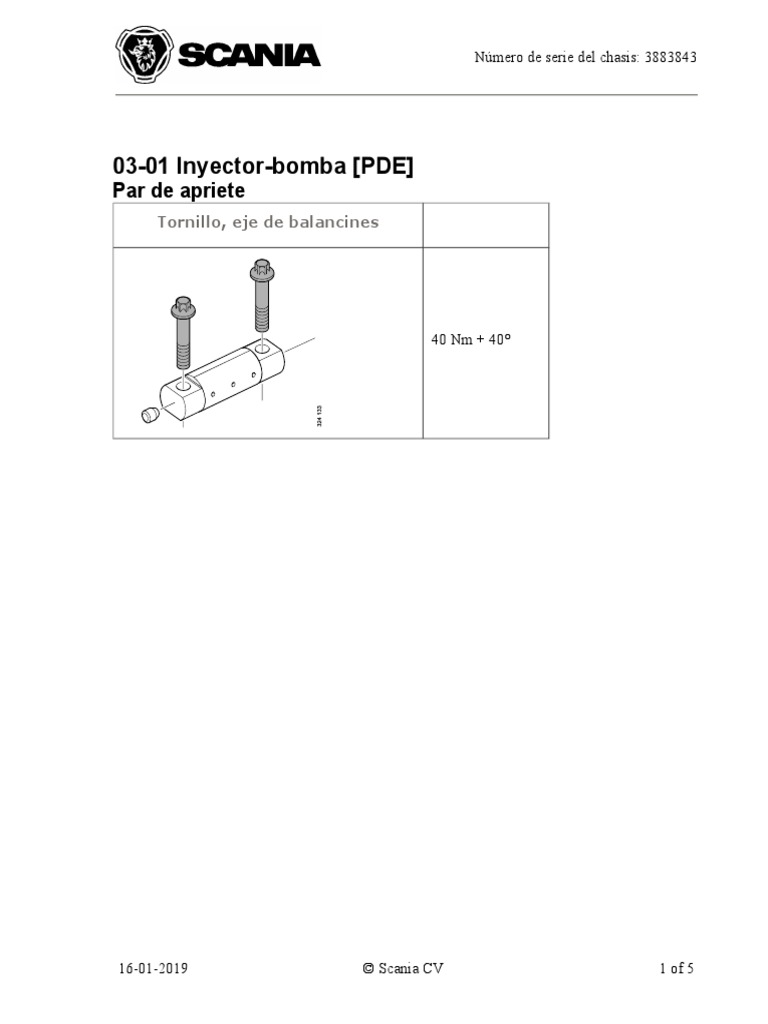 Inyector Scania Torque | PDF