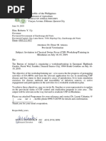 Letter of Request For Fogging and Misting | PDF | Health Sciences ...