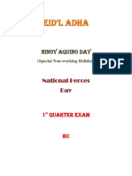 Eid'L Adha: Ninoy Aquino Day