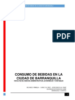 Consumo de Bebidas en La Ciudad de Barranquilla