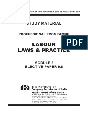 Labour Laws& Practice PDF | PDF | International Labour Organization |  Labour Law