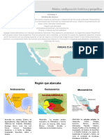Presentación de las tres áreas culturales prehispánicas: Aridoamérica, Oasisamérica y Mesoamérica
