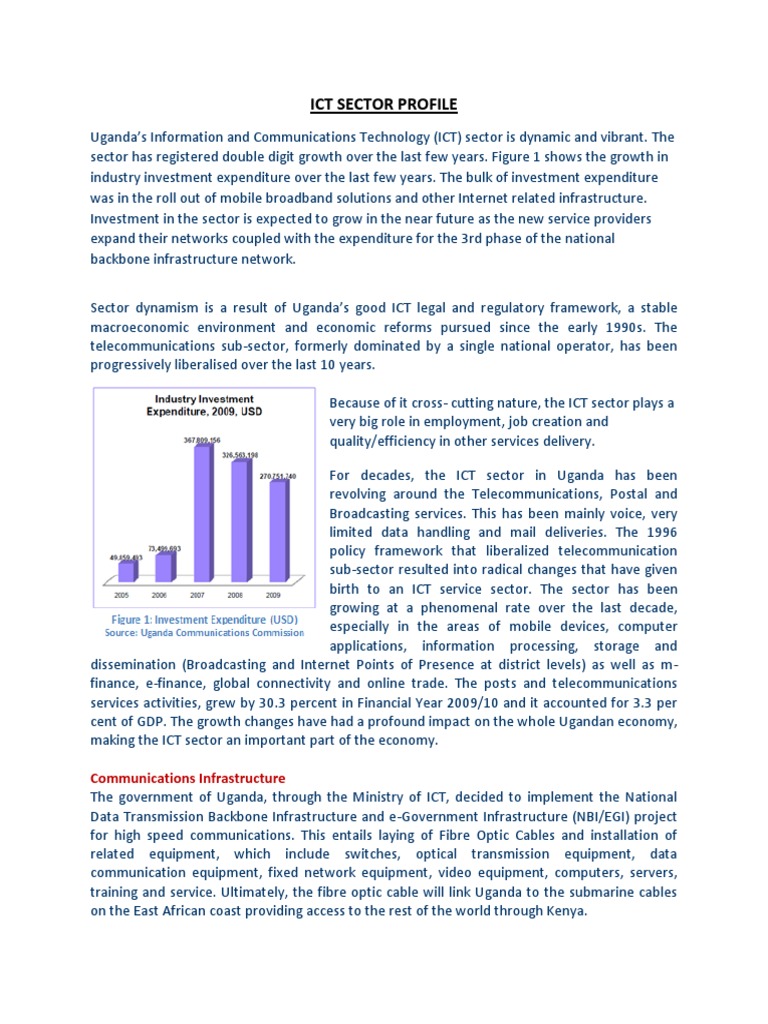 Ict Sector Profile | PDF | Wavelength Division Multiplexing | Computer