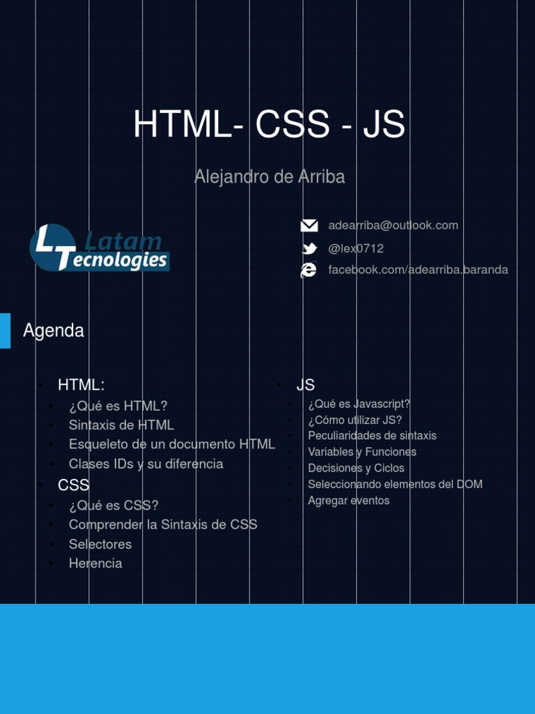 HTML Css Js PDF | PDF | Hojas de estilo en cascada | HTML