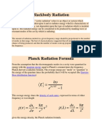 Planck's Formula for Blackbody Radiation